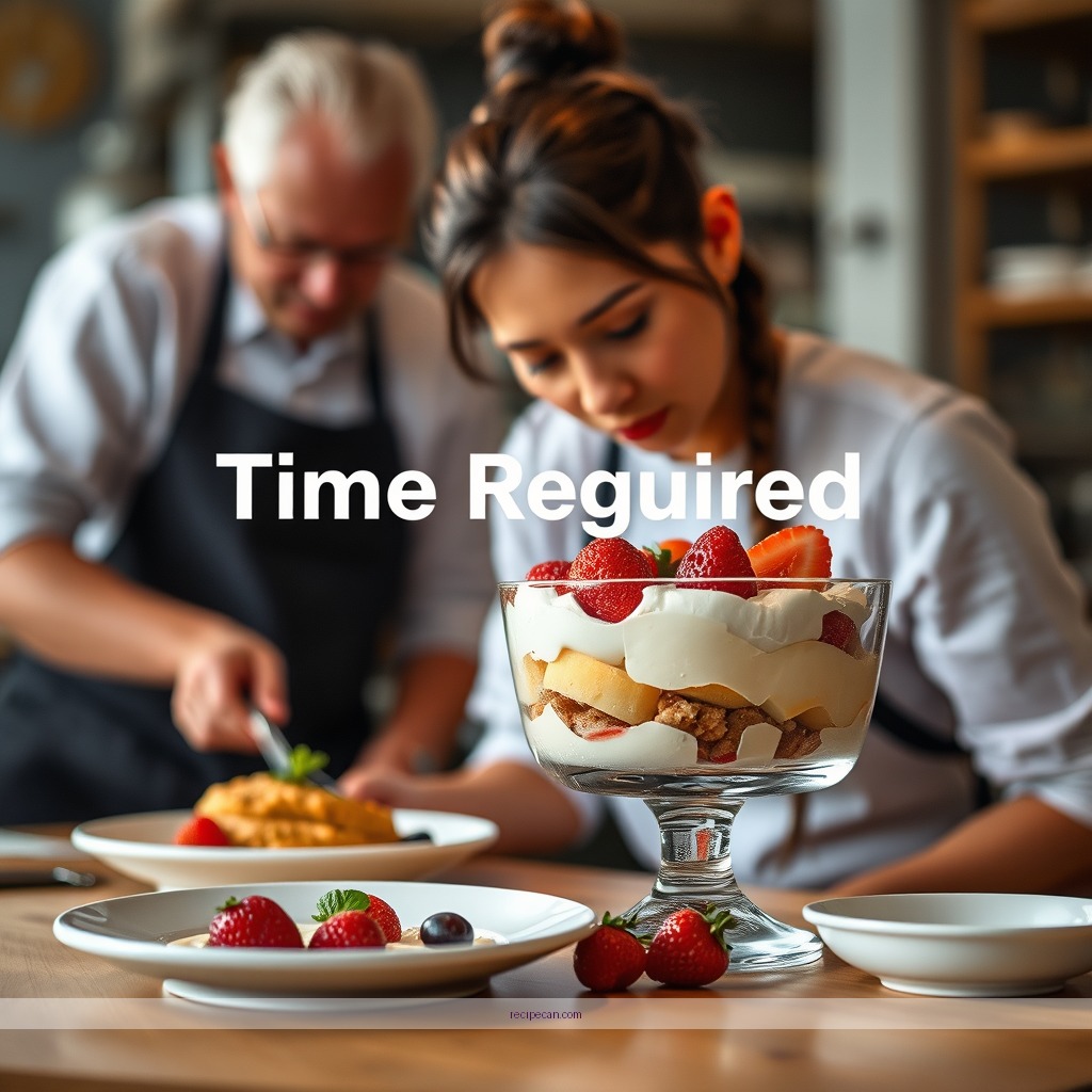 Time Required - recipe for a trifle dessert