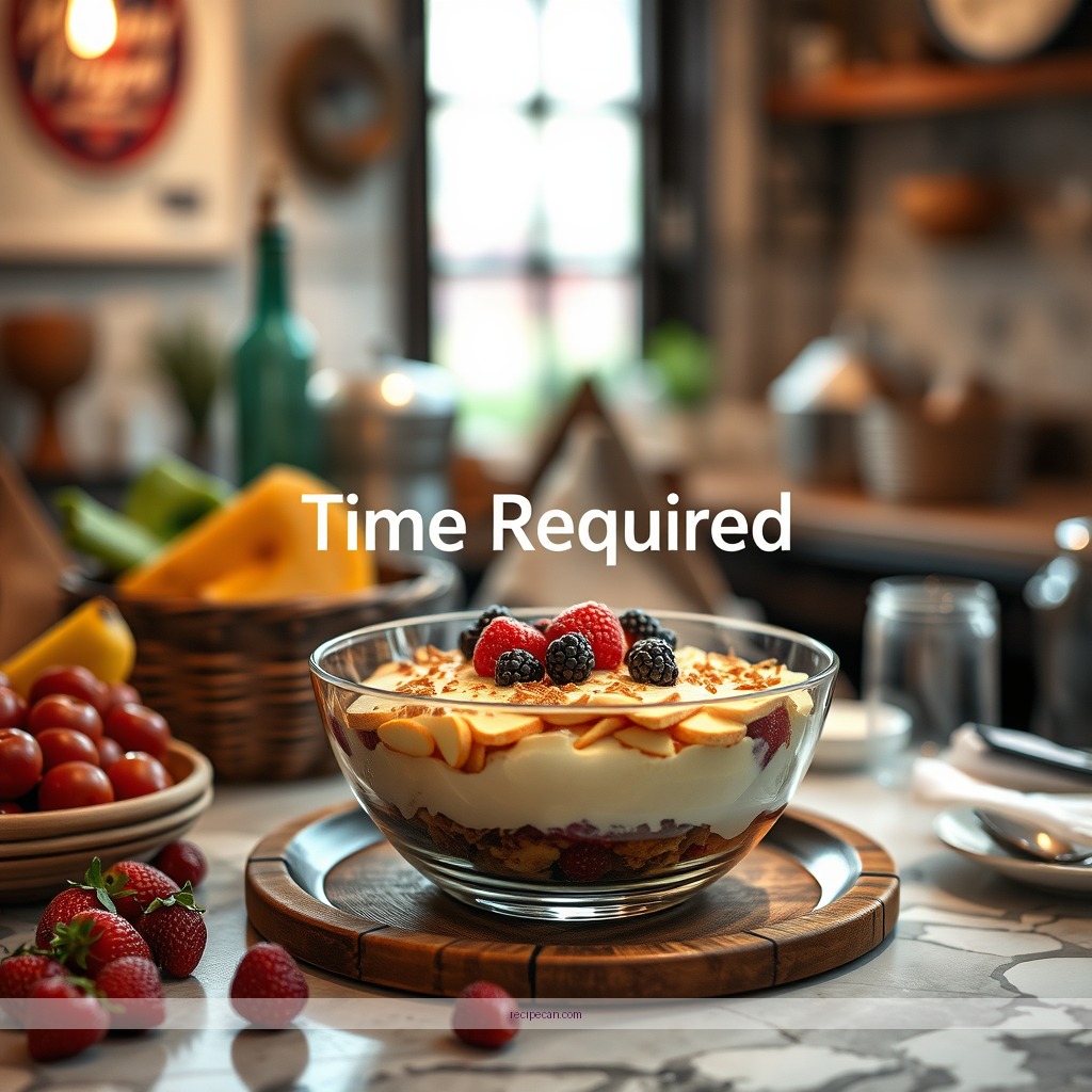 Time Required - recipe for english trifle