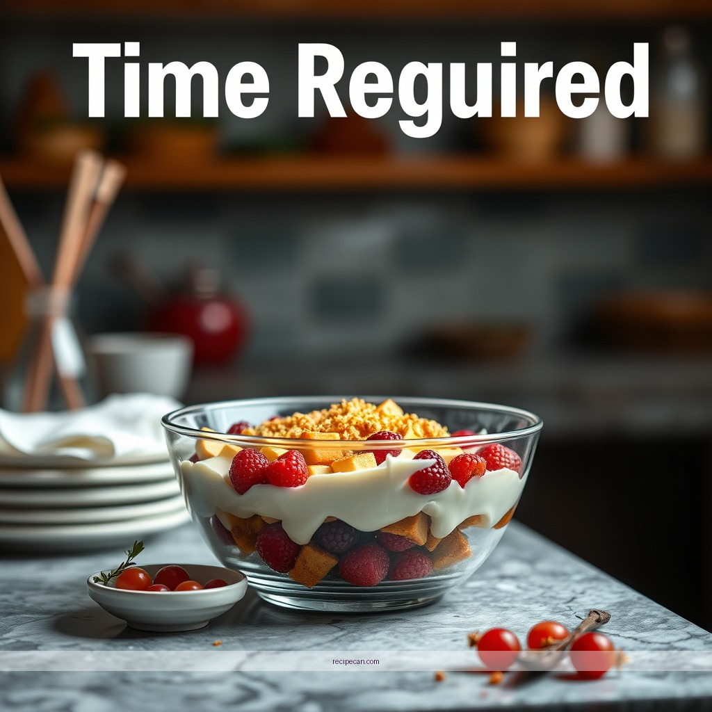 Time Required - recipes for trifle bowl