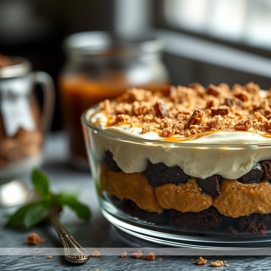 Time Required - caramel cheesecake brownie trifle recipe