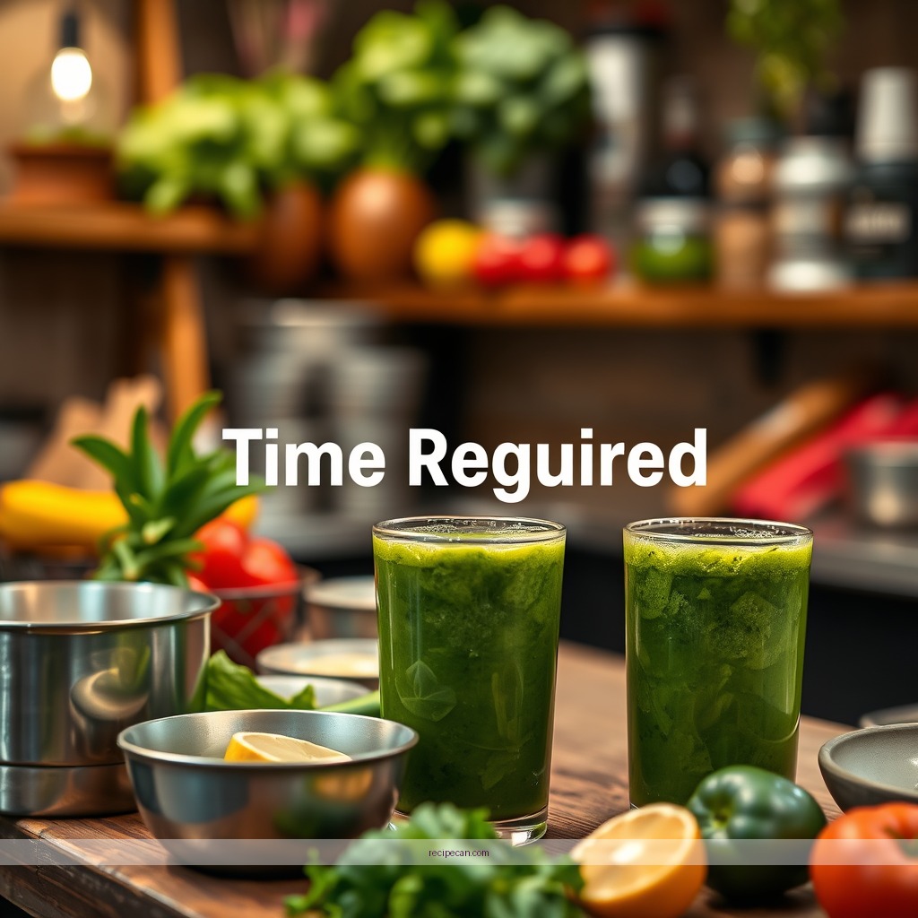 Time Required - green juice recipes