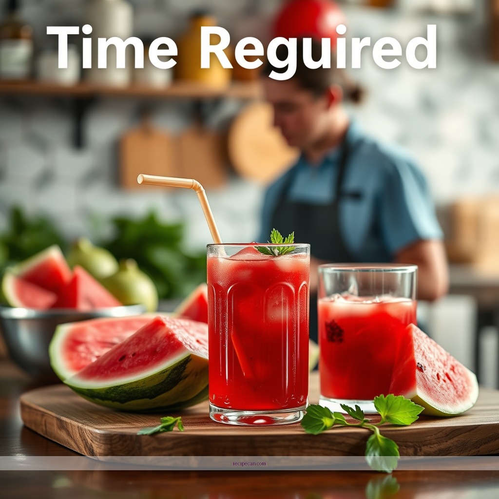 Time Required - watermelon juice recipe