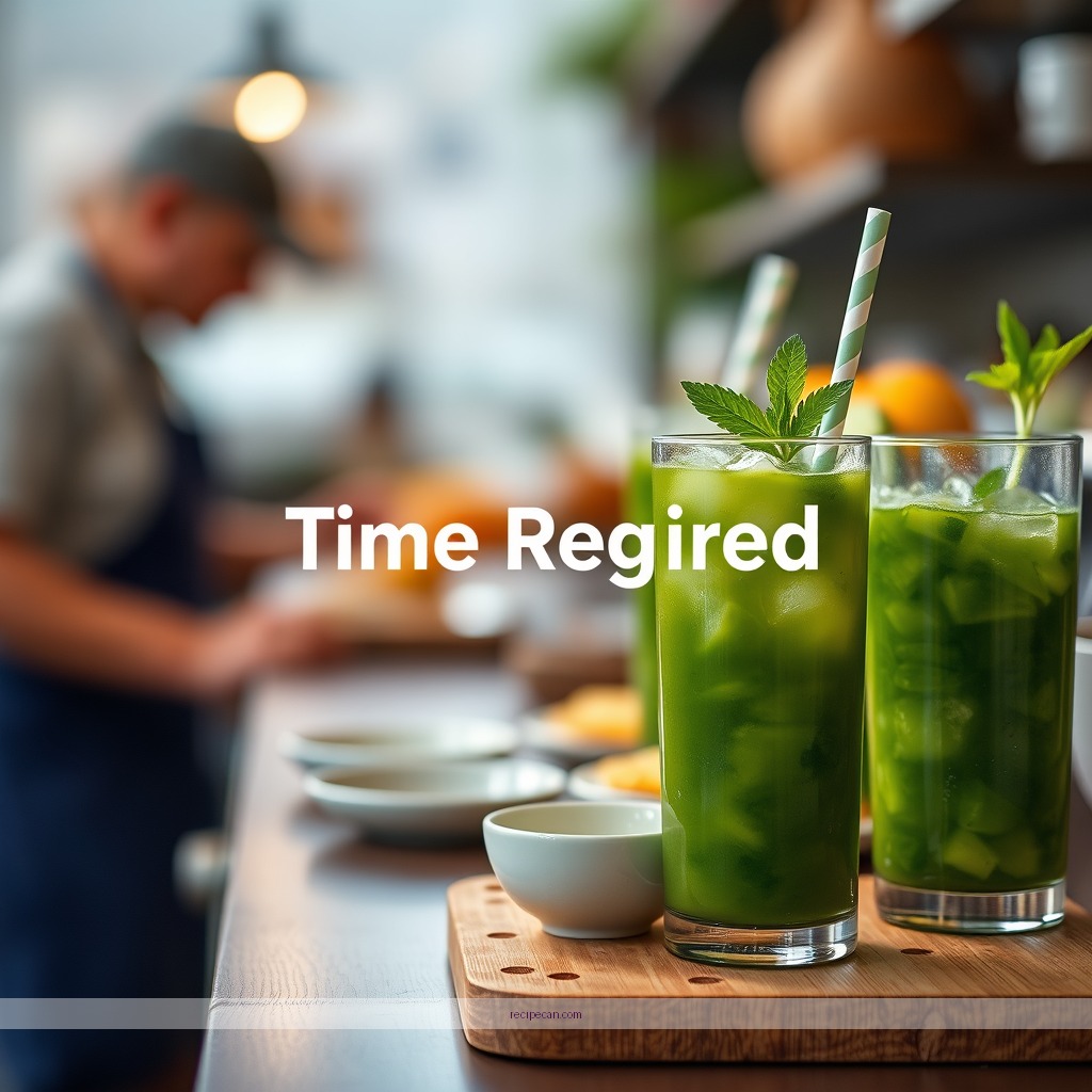 Time Required - green drink juice recipes