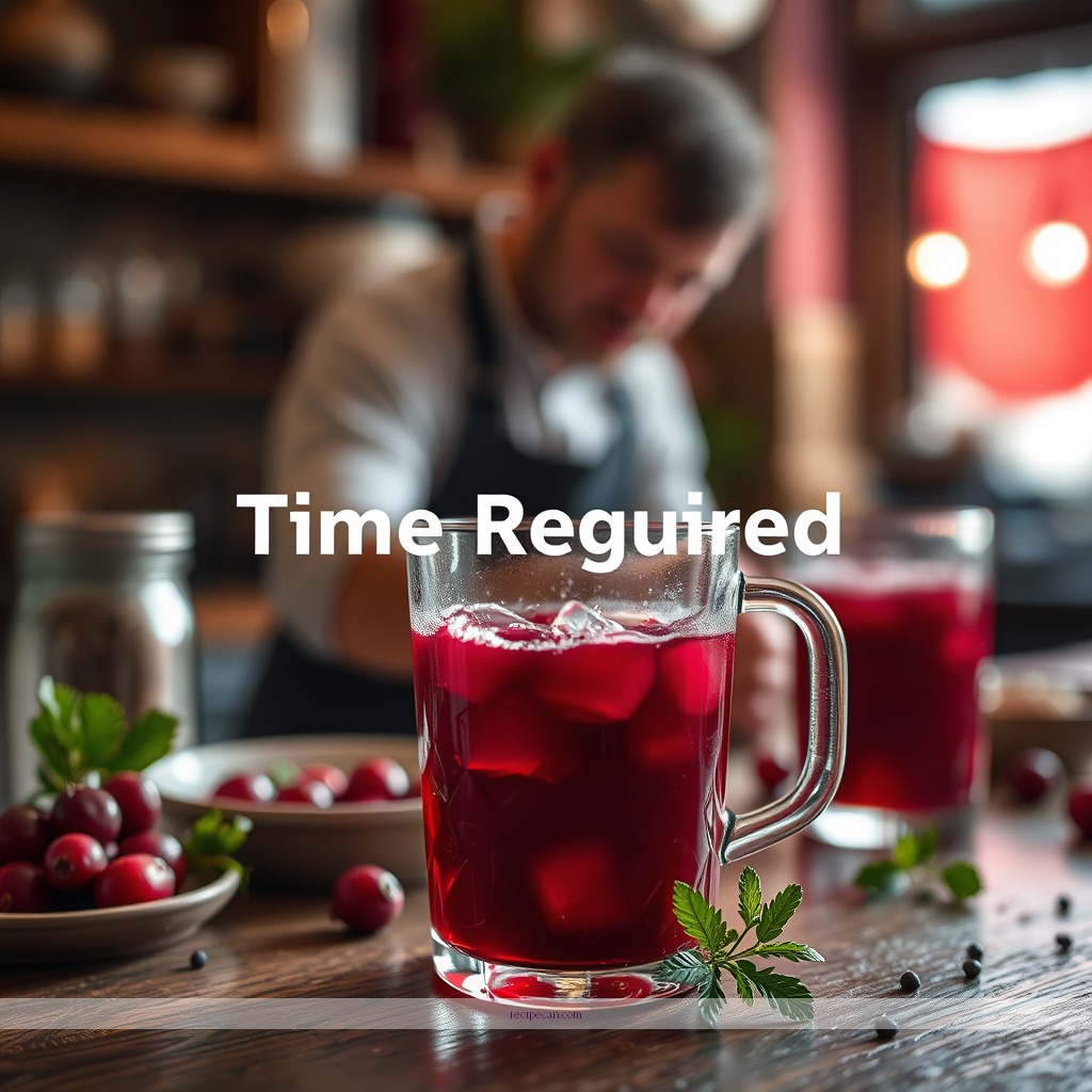 Time Required - cranberry juice recipe