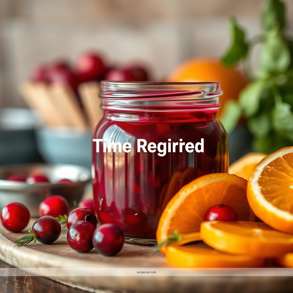 Time Required - cranberry sauce recipe with orange juice