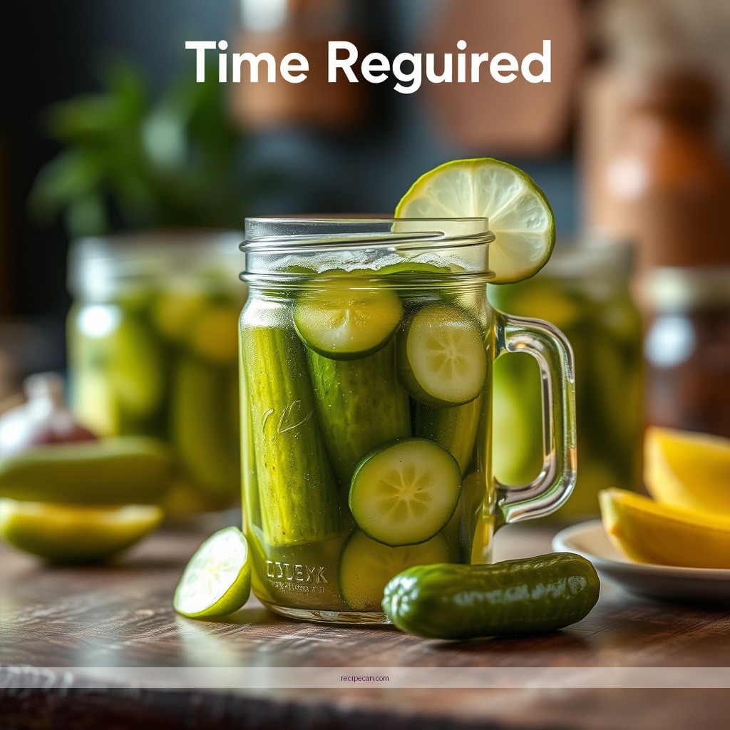 Time Required - dill pickle juice recipe