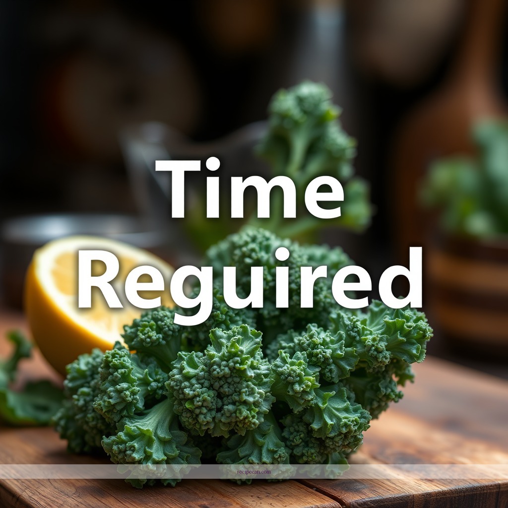 Time Required - kale juice recipe