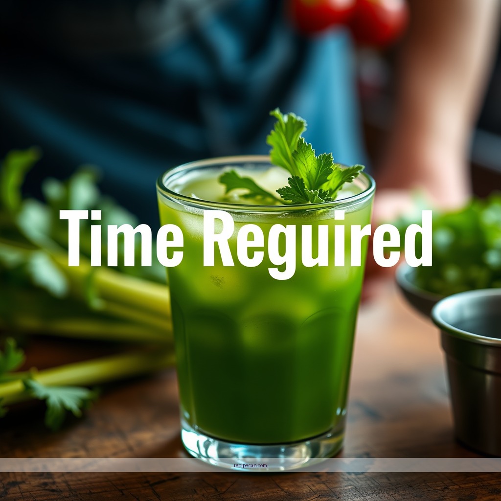 Time Required - celery juice recipes