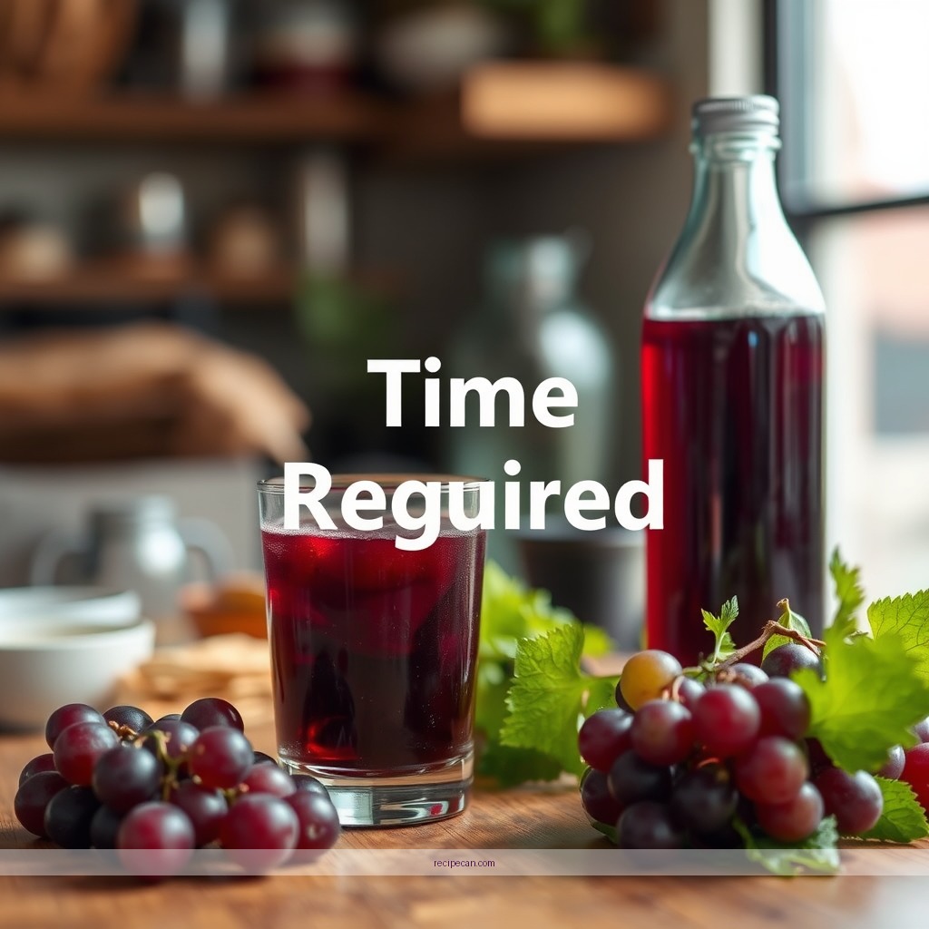 Time Required - grape juice recipe