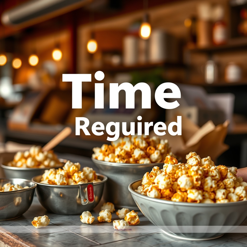 Time Required - homemade caramel popcorn recipe