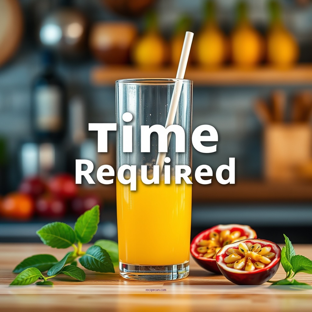 Time Required - passion fruit juice recipe