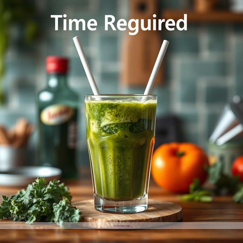 Time Required - recipe for kale juice drink