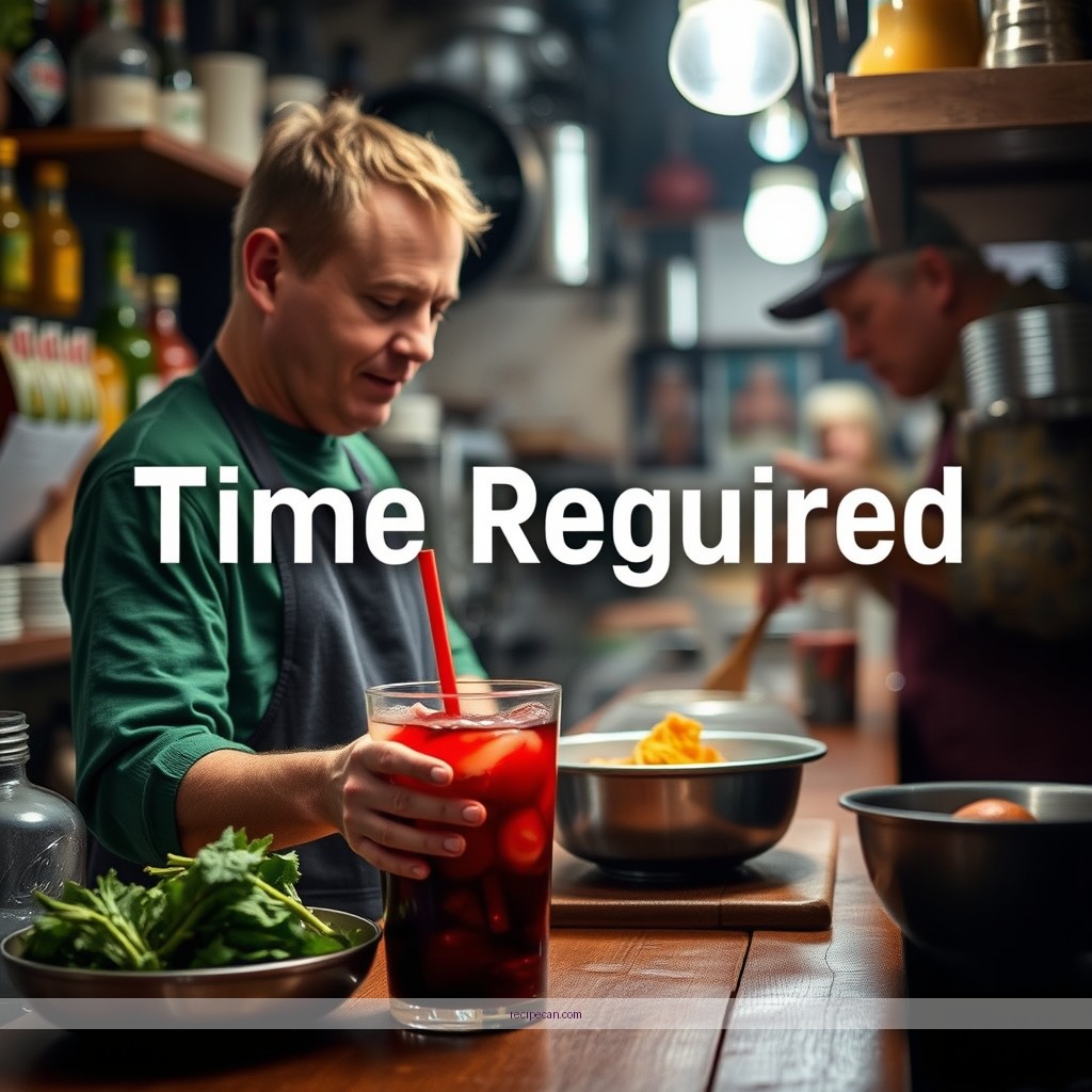 Time Required - v8 juice recipe