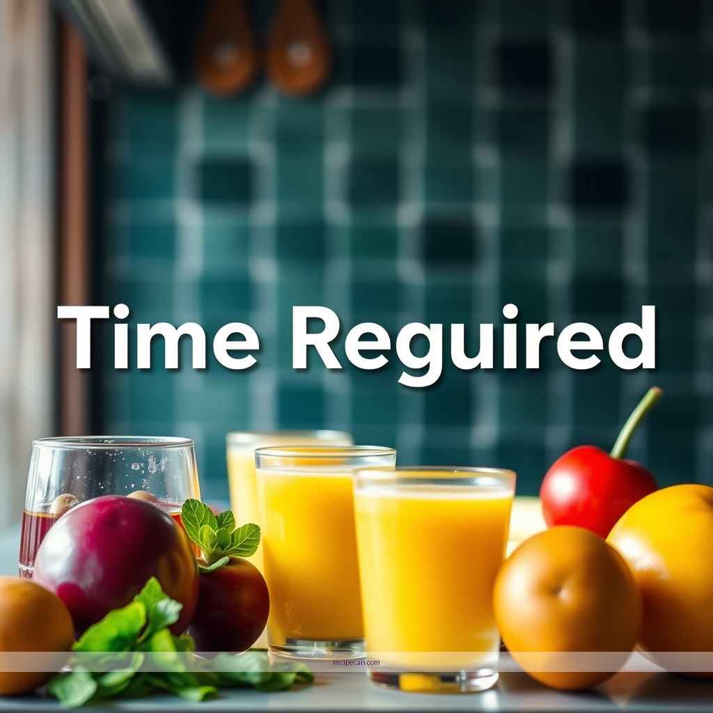 Time Required - cold press juice recipes