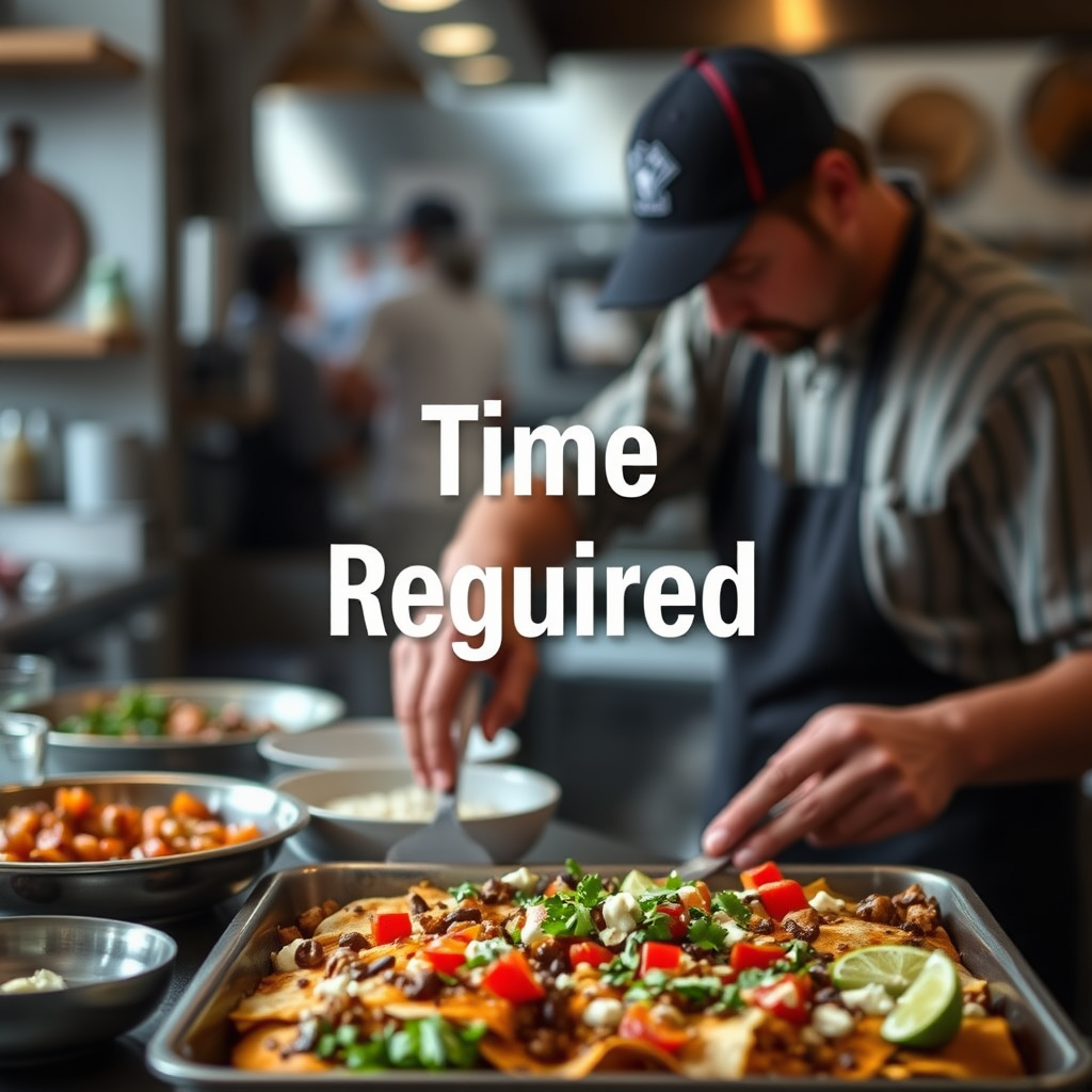 Time Required - sheet pan nacho recipe