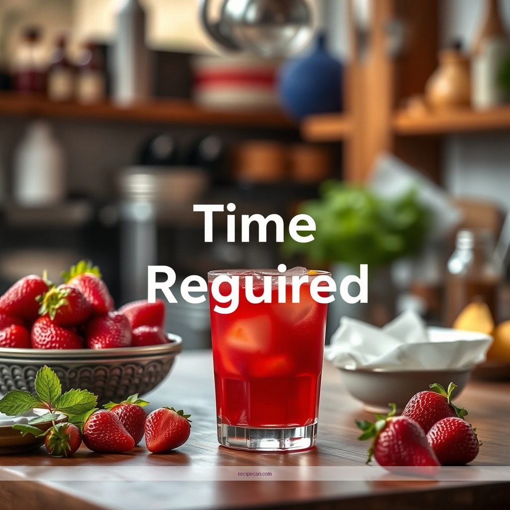 Time Required - strawberry juice recipe