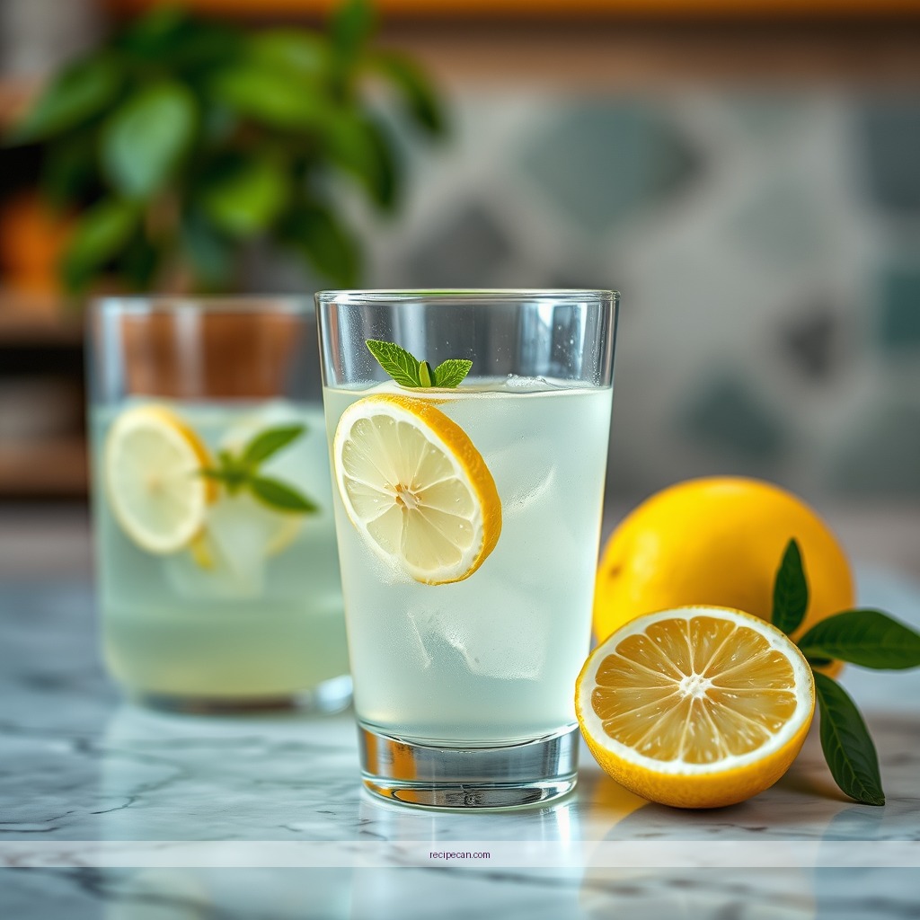 Time Required - lemonade recipe with lemon juice for 1 glass