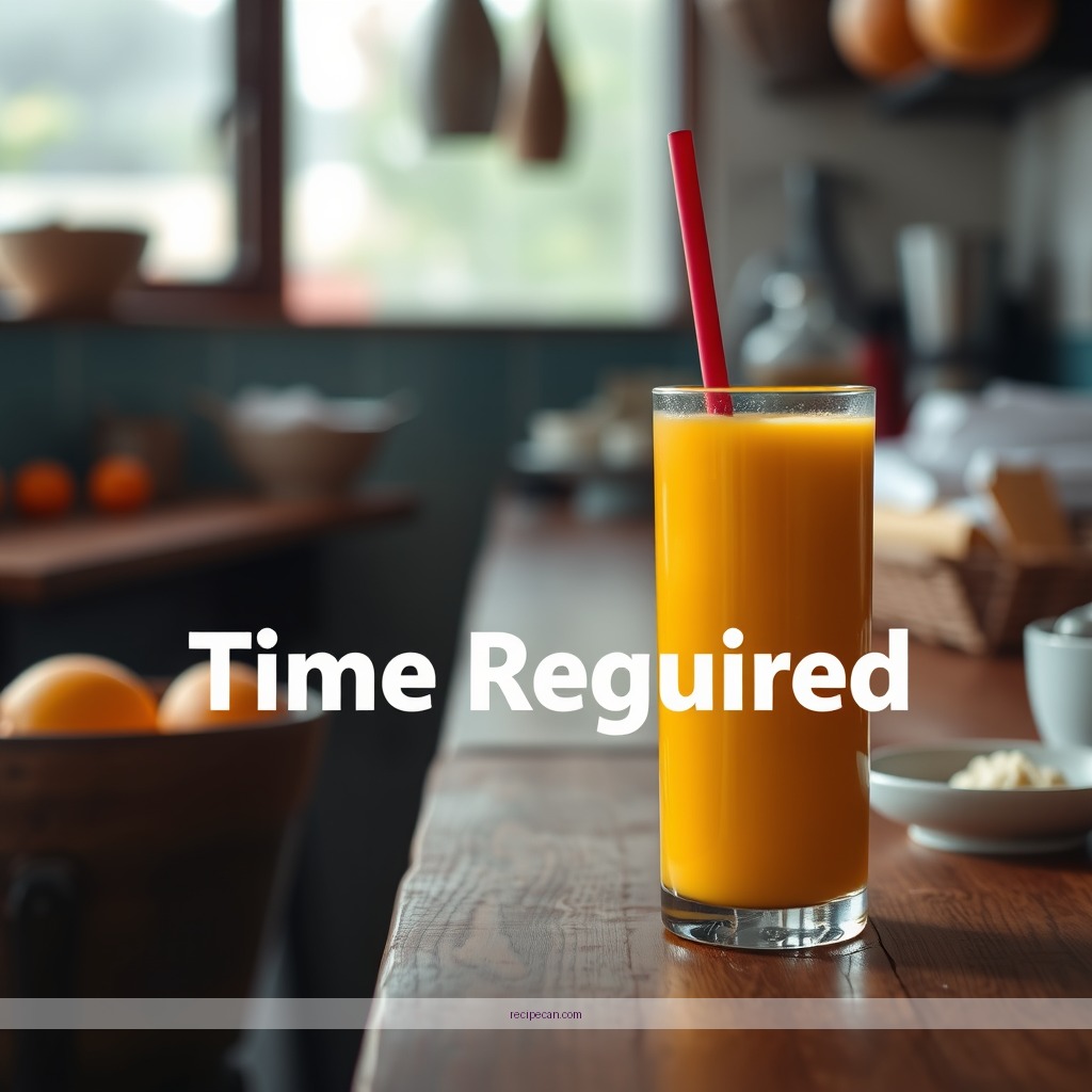 Time Required - mango fruit juice recipe