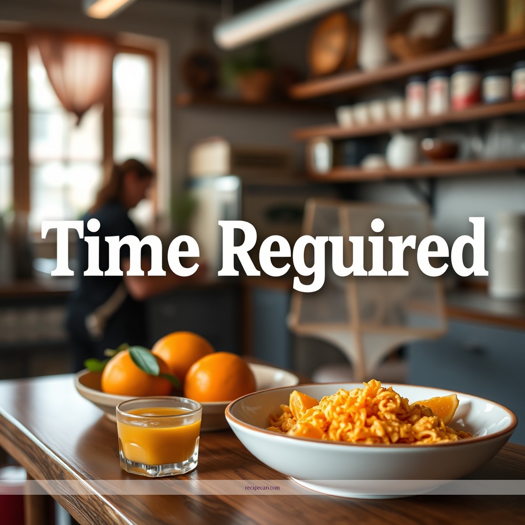 Time Required - recipes with orange juice