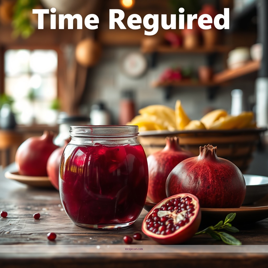 Time Required - recipes with pomegranate juice