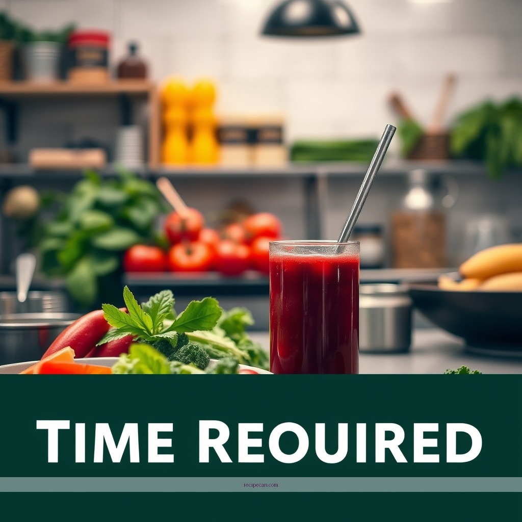 Time Required - vegetable juice recipes