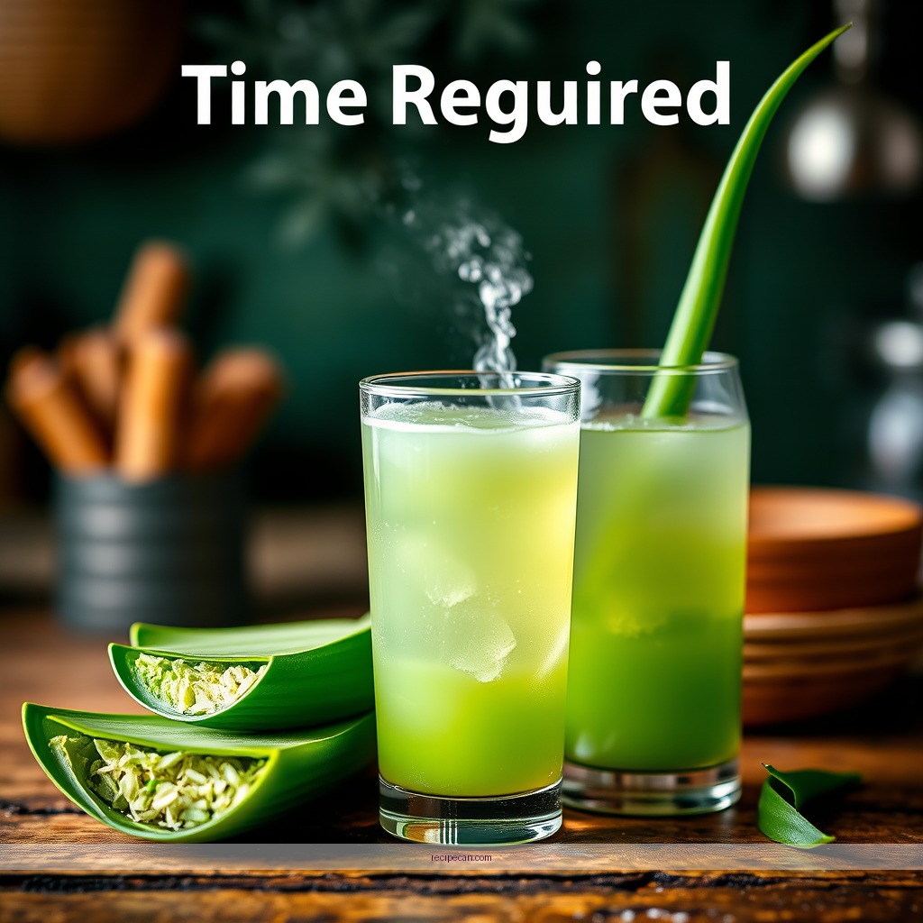 Time Required - aloe vera juice recipe