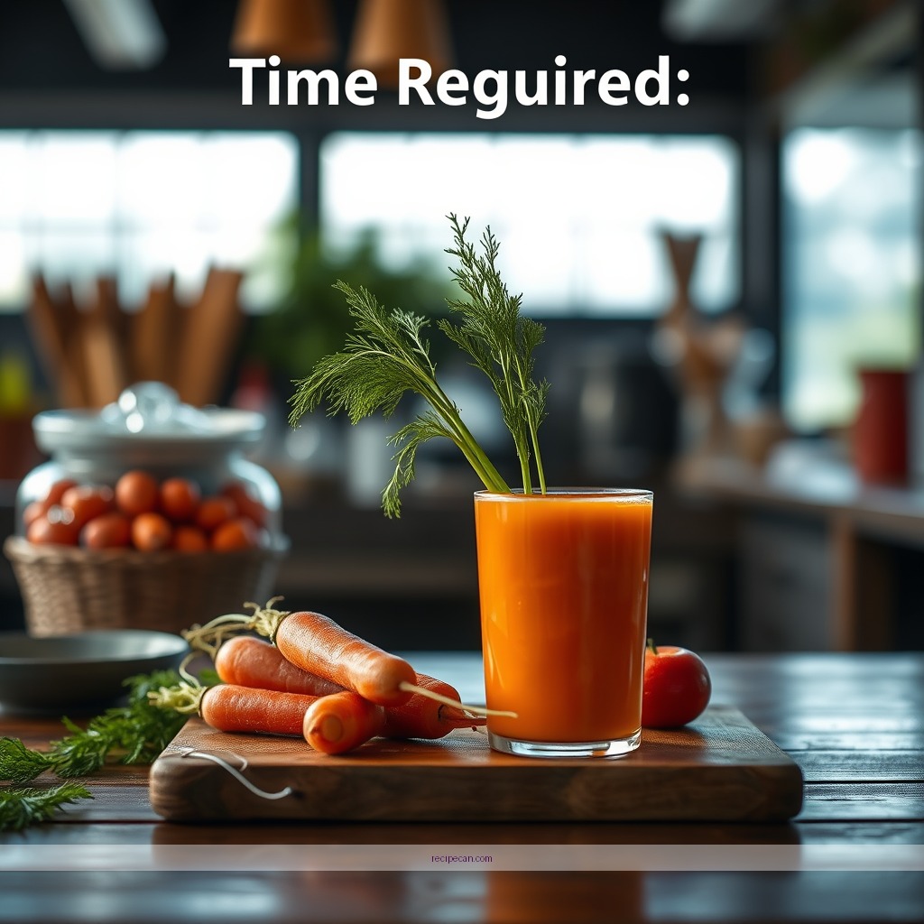 Time Required - carrot juice recipes
