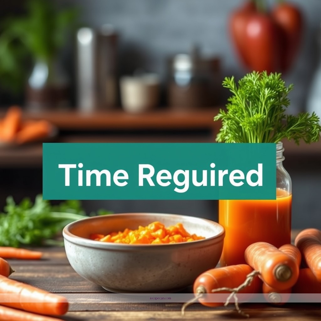 Time Required - carrots juice recipe