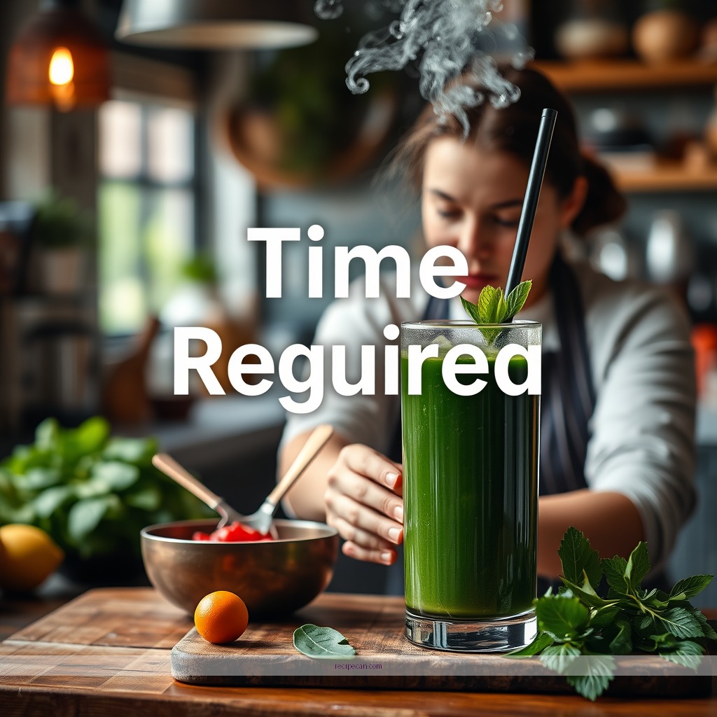 Time Required - green detox juice recipe