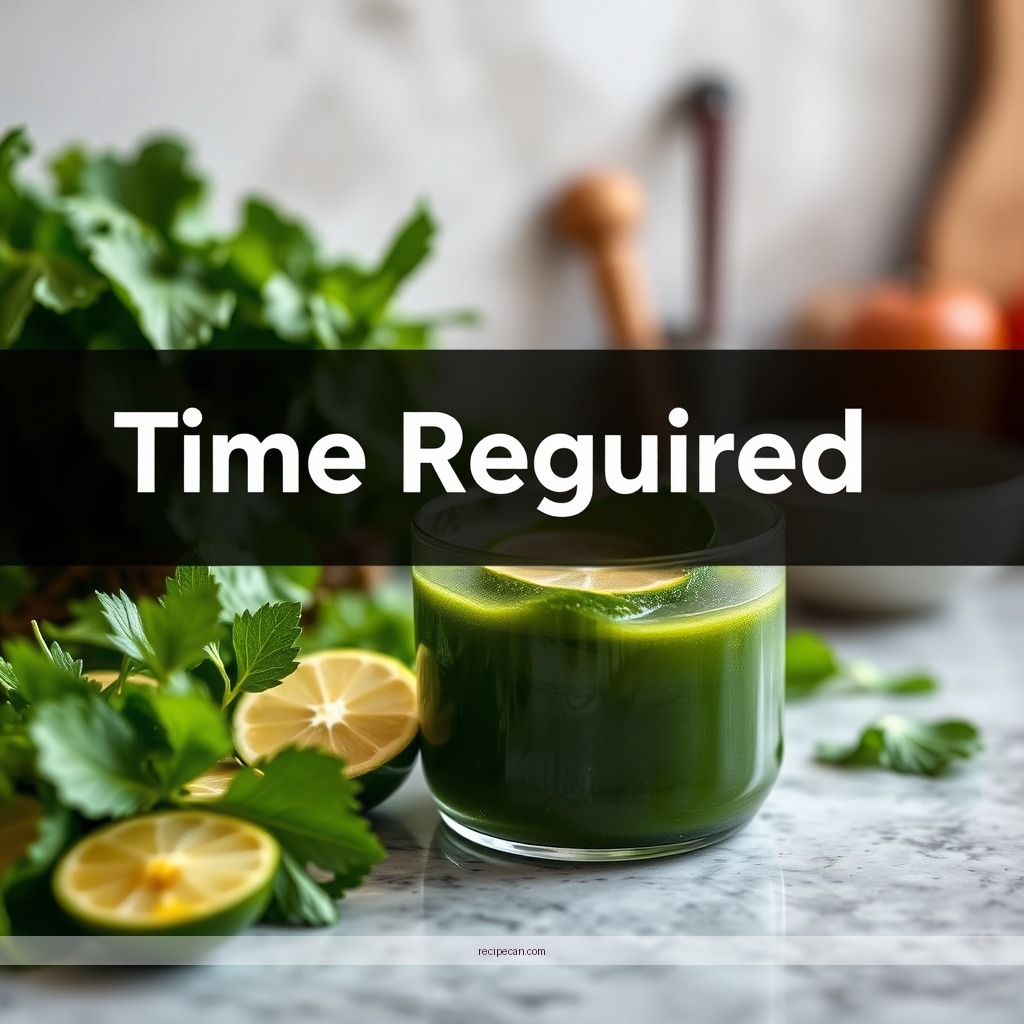Time Required - green juice cleanse recipe