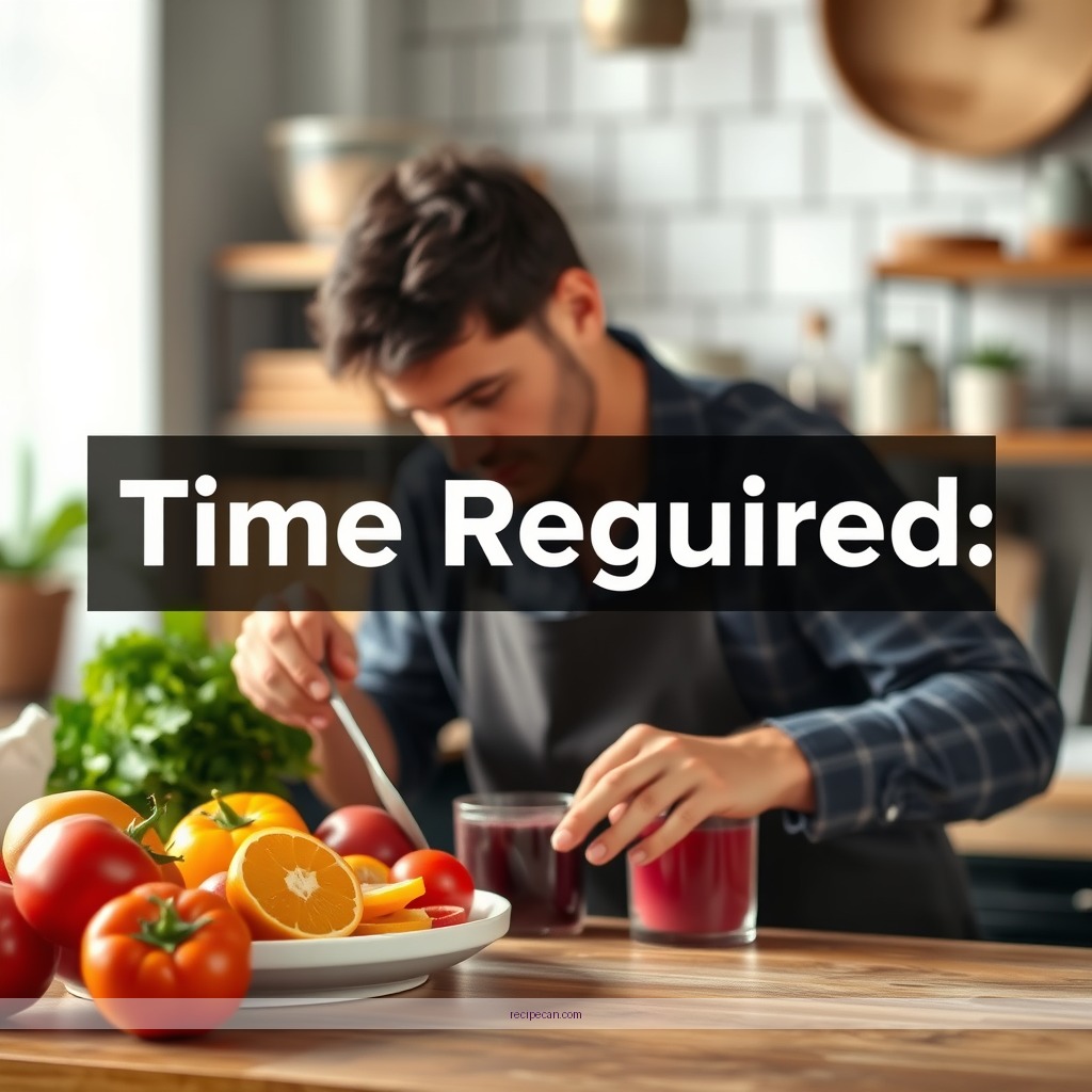 Time Required - juicing recipes for energy