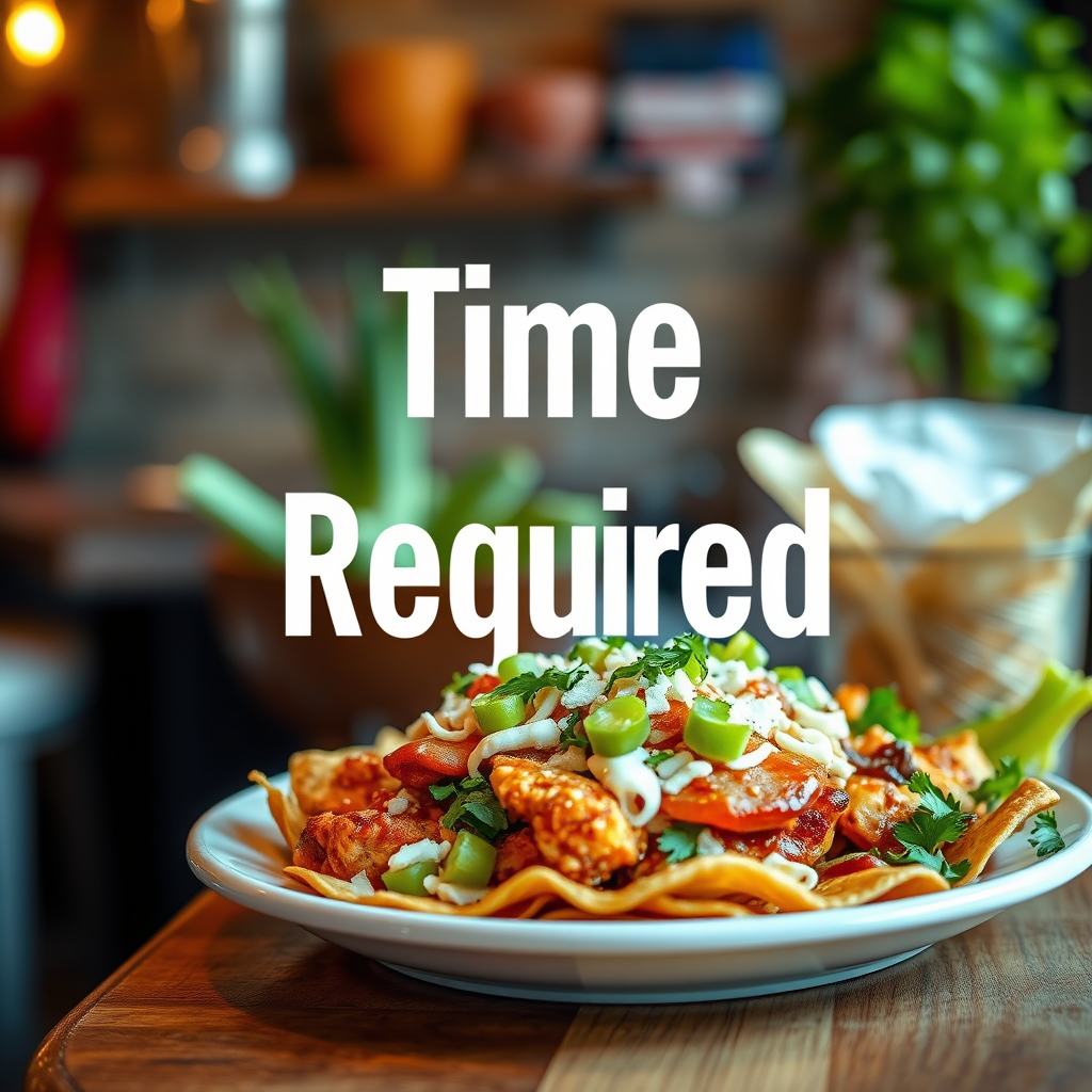 Time Required - barbecue chicken nachos recipe