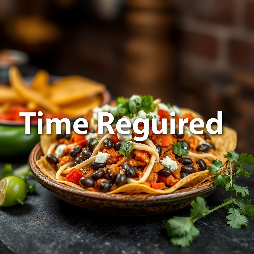 Time Required - black bean nacho recipe