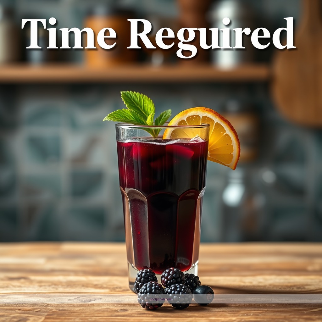 Time Required - elderberry juice recipe