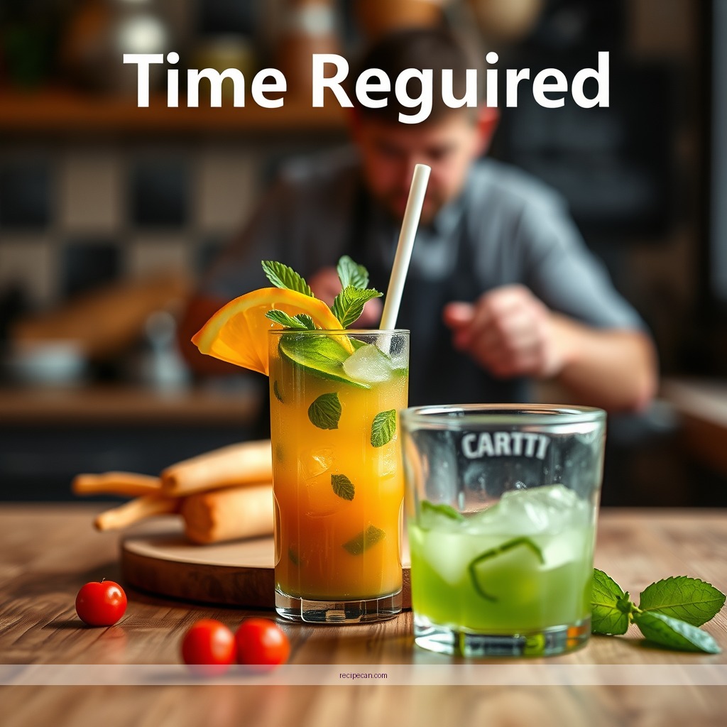 Time Required - green juice drink recipe
