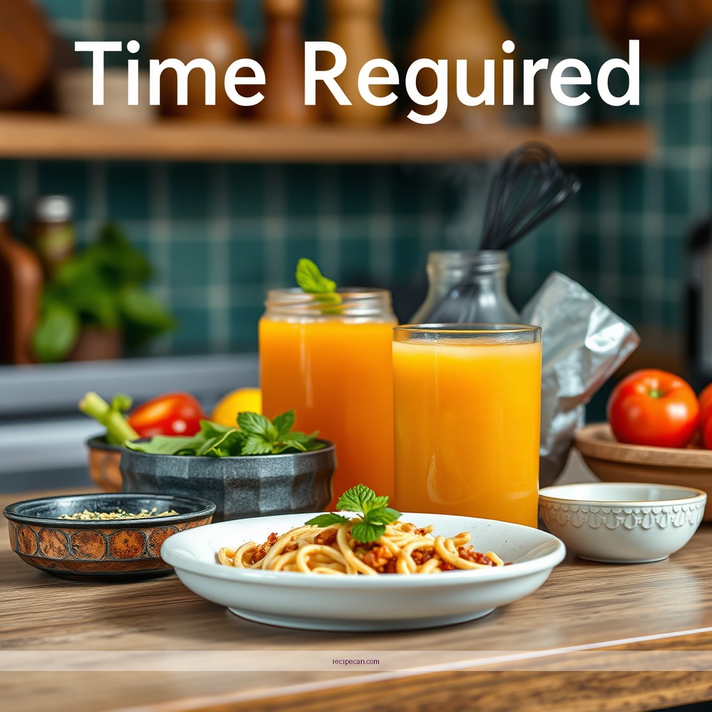 Time Required - recipe for juice detox