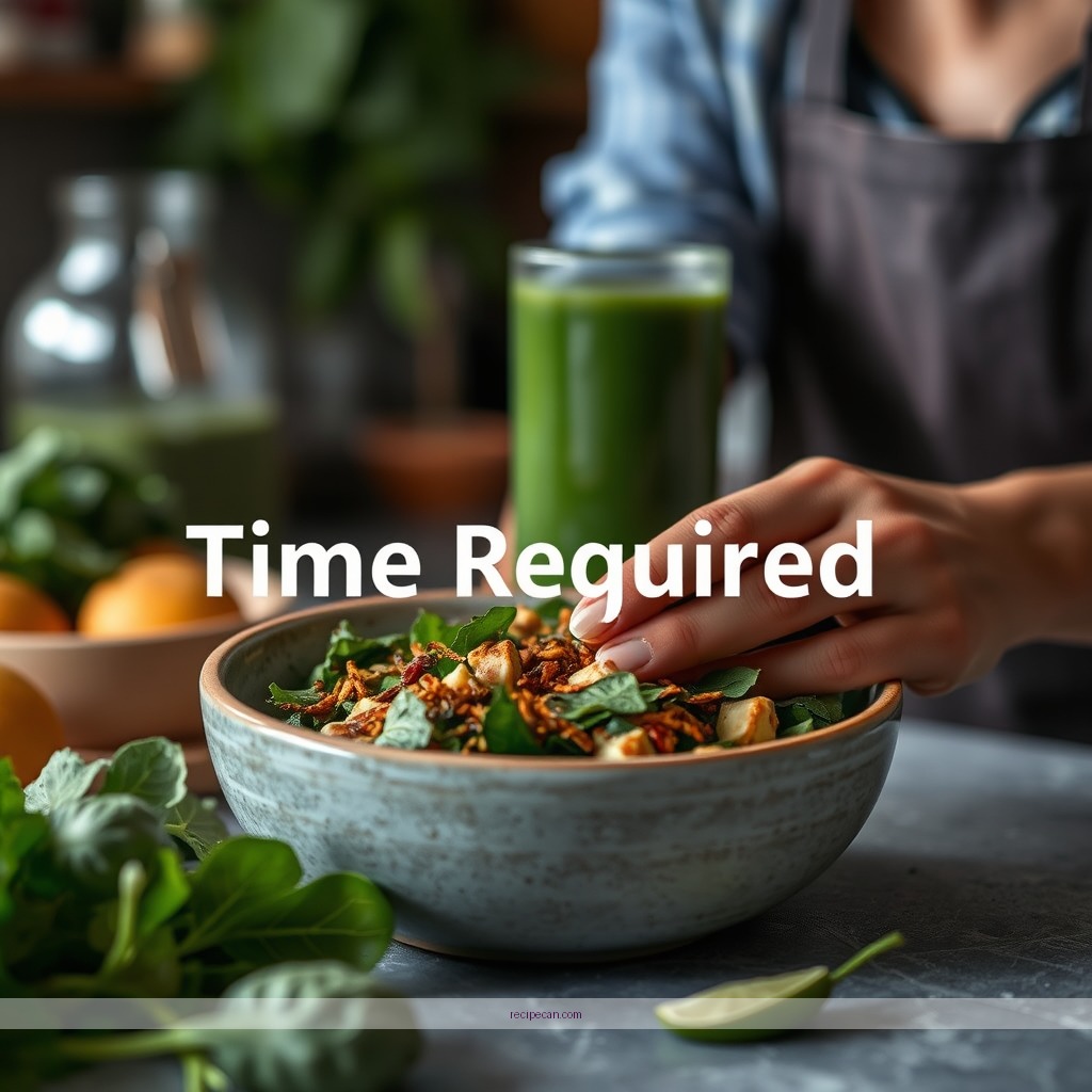 Time Required - spinach juice recipe