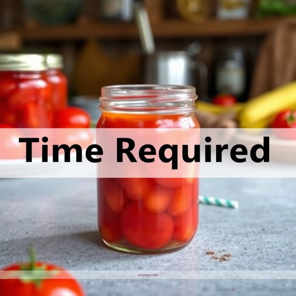 Time Required - tomato juice recipe for canning