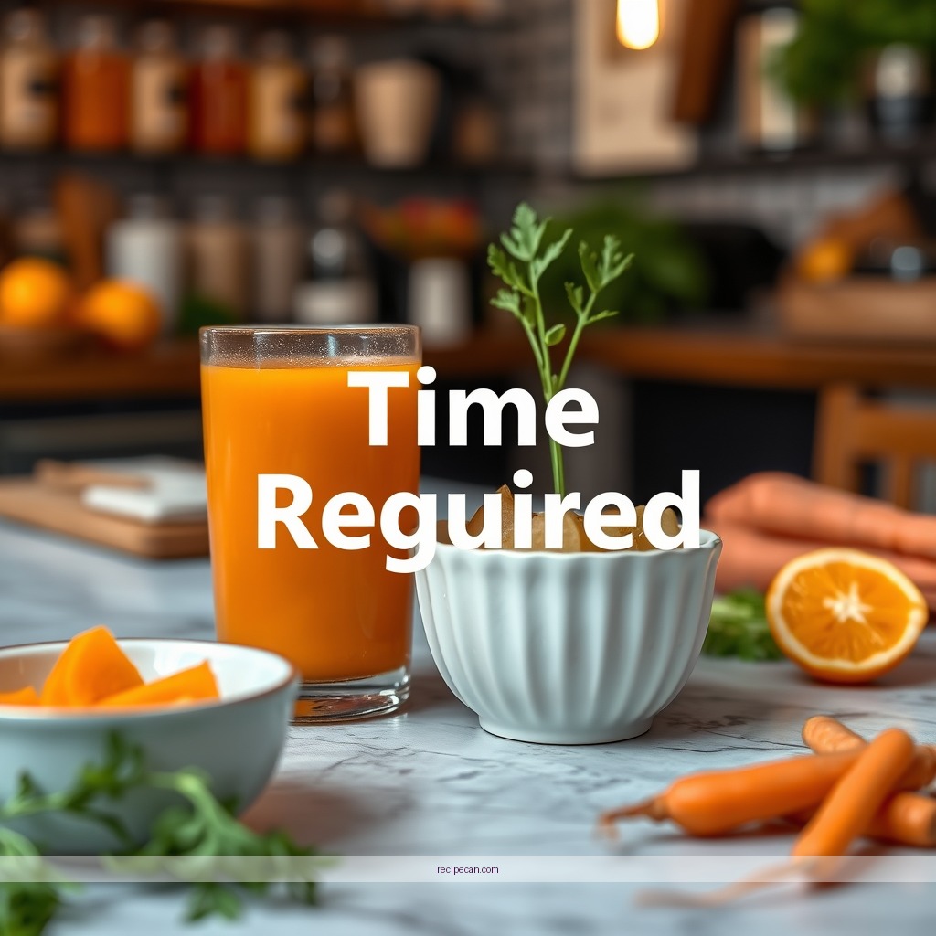 Time Required - carrot orange juice recipe