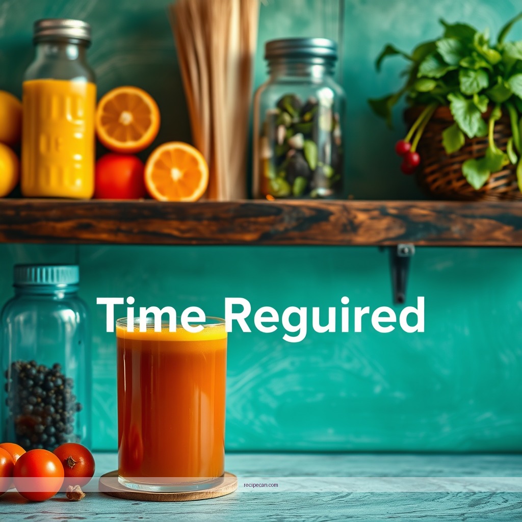 Time Required - juice recipes for energy
