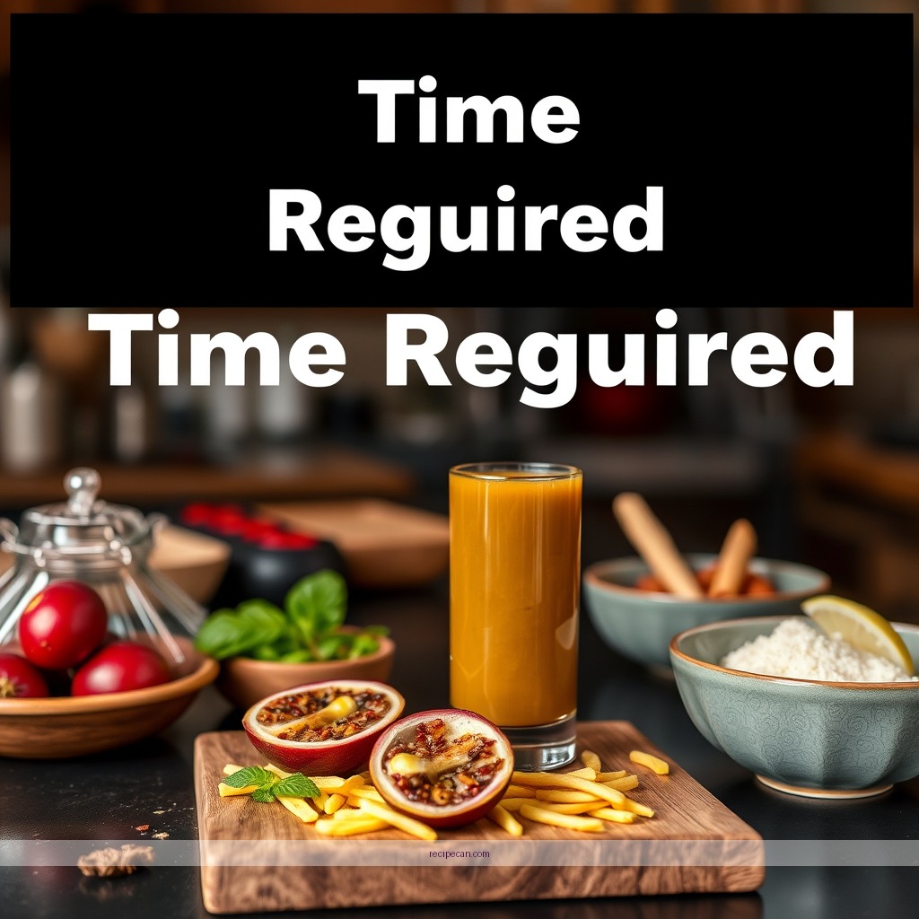 Time Required - passion juice recipe