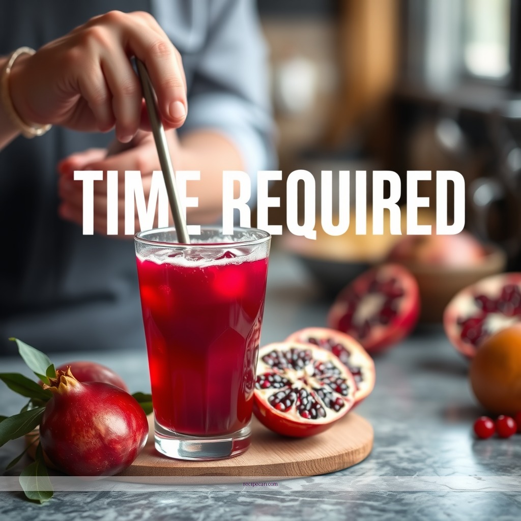 Time Required - pomegranate fruit juice recipe