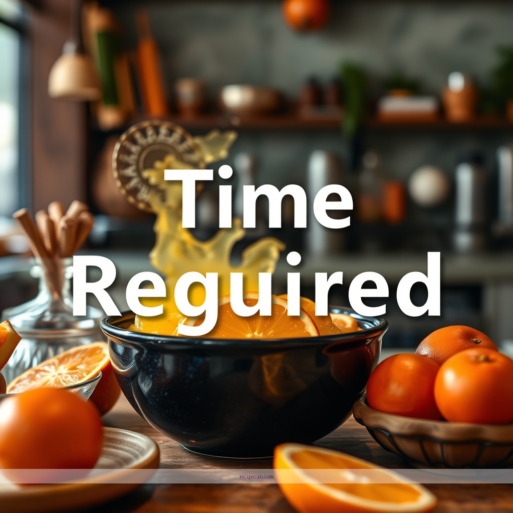 Time Required - recipe for orange juice