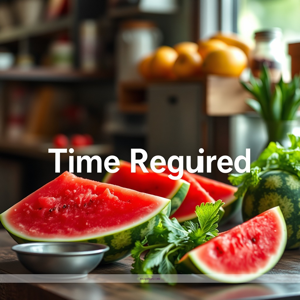 Time Required - watermelon juicing recipes