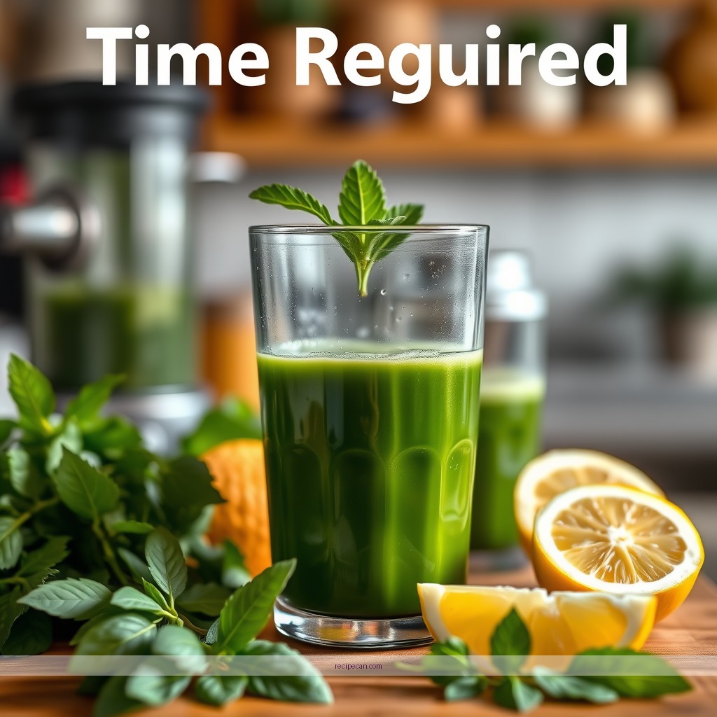 Time Required - green juice recipe for juicer