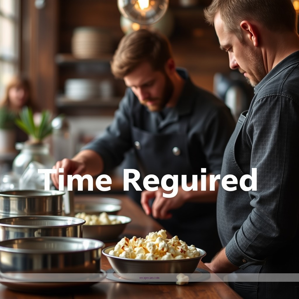 Time Required - sweet and salty popcorn recipe