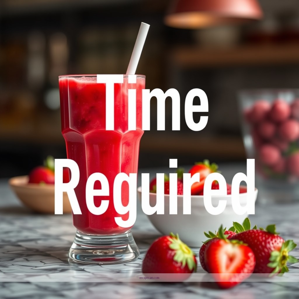 Time Required - jamba juice strawberry wild recipe