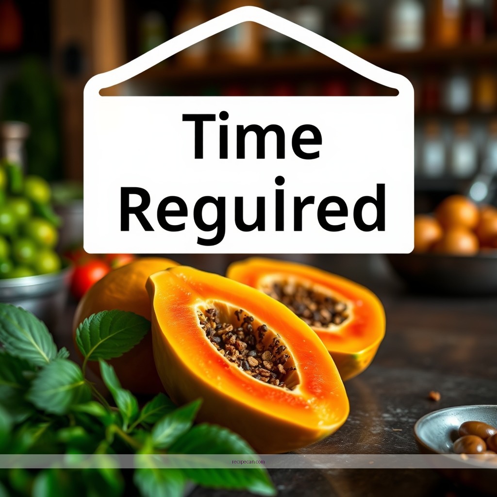 Time Required - juice papaya recipe