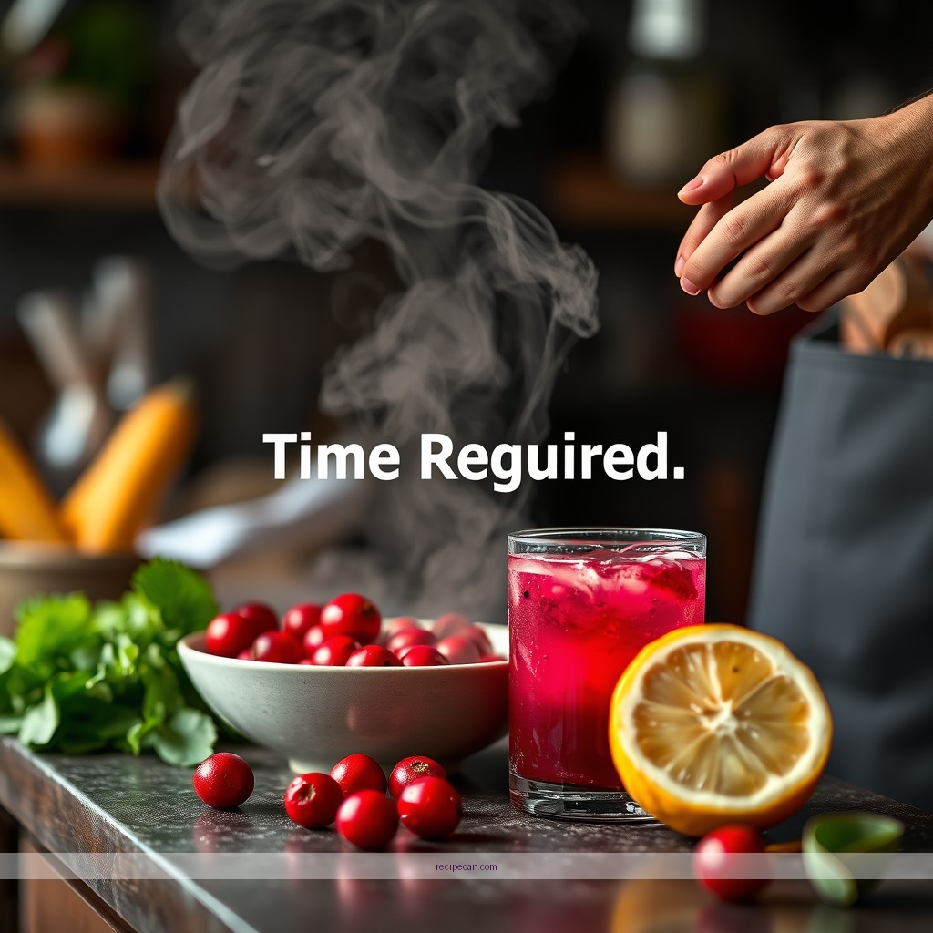 Time Required - juice recipes with cranberry
