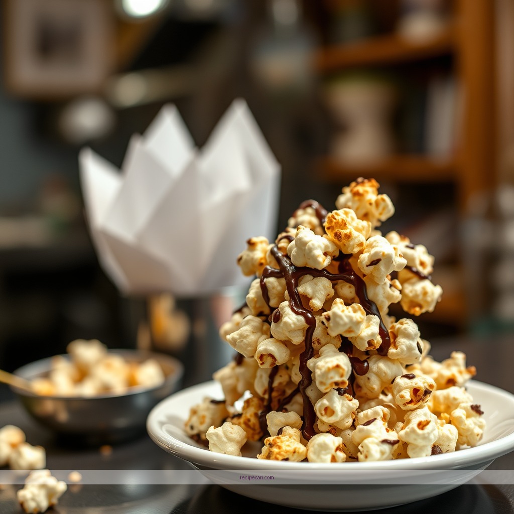 Time Required - chocolate drizzle popcorn recipe